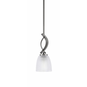 Cavella - 1 Light Stem Hung Mini Pendant-11.75 Inches Tall and 5 Inches Wide