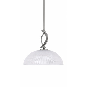 Cavella - 1 Light Stem Hung Mini Pendant-11.75 Inches Tall and 13 Inches Wide