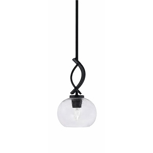 Cavella - 1 Light Stem Mini Pendant-12 Inches Tall and 7 Inches Wide