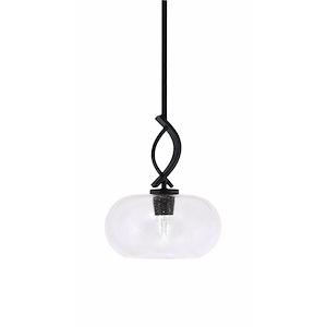 Cavella - 1 Light Stem Mini Pendant-12.5 Inches Tall and 10 Inches Wide