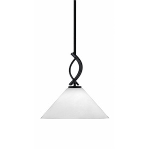 Cavella - 1 Light Stem Mini Pendant-12.75 Inches Tall and 12 Inches Wide - 1298402
