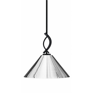 Cavella - 1 Light Stem Mini Pendant-13.75 Inches Tall and 14 Inches Wide