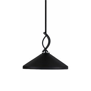 Cavella - 1 Light Stem Mini Pendant-11.75 Inches Tall and 14 Inches Wide - 1298470