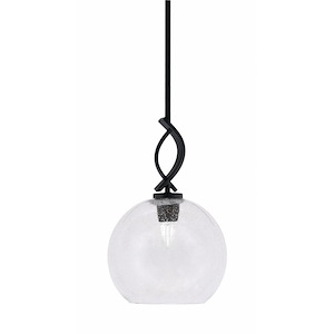 Cavella - 1 Light Stem Mini Pendant-15.5 Inches Tall and 9.5 Inches Wide