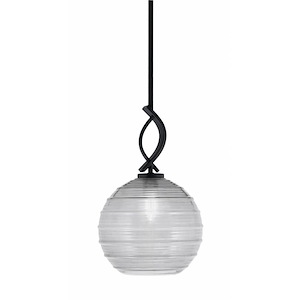 Cavella - 1 Light Stem Mini Pendant-16 Inches Tall and 10 Inches Wide