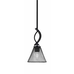 Cavella - 1 Light Stem Mini Pendant-12.5 Inches Tall and 7 Inches Wide