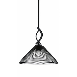 Cavella - 1 Light Stem Mini Pendant-13.5 Inches Tall and 14 Inches Wide