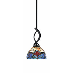 Cavella - 1 Light Stem Mini Pendant-11.25 Inches Tall and 7 Inches Wide - 1298431
