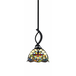 Cavella - 1 Light Stem Mini Pendant-11 Inches Tall and 7 Inches Wide