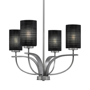 Cavella - 4 Light Up Chandelier-14.75 Inches Tall and 21.5 Inches Wide