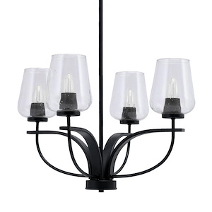 Cavella - 4 Light Chandelier-15 Inches Tall and 22.75 Inches Wide