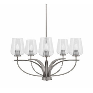 Cavella - 5 Light Chandelier-15.75 Inches Tall and 24.25 Inches Wide