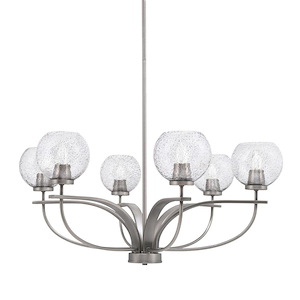 Cavella - 6 Light Chandelier-14 Inches Tall and 32 Inches Wide - 1298387