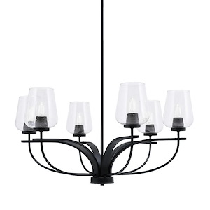 Cavella - 6 Light Chandelier-15.5 Inches Tall and 31 Inches Wide - 1298477