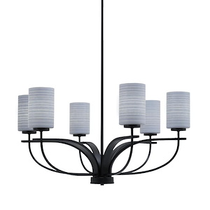 Cavella - 6 Light Chandelier-15.25 Inches Tall and 30 Inches Wide