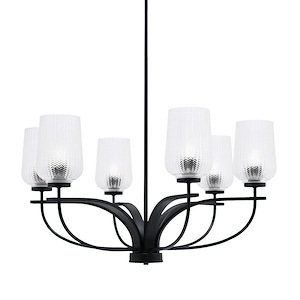 Cavella - 6 Light Chandelier-16.5 Inches Tall and 30.75 Inches Wide - 1298388