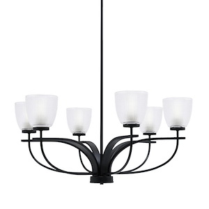 Cavella - 6 Light Chandelier-13.75 Inches Tall and 31 Inches Wide