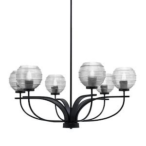 Cavella - 6 Light Chandelier-14.25 Inches Tall and 31.75 Inches Wide - 1298437