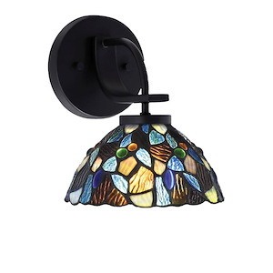 Cavella - 1 Light Wall Sconce-9 Inches Tall and 7 Inches Wide