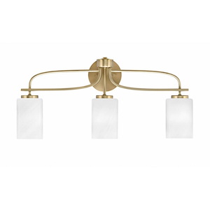 Cavella - 3 Light Bath Bar-11.5 Inches Tall and 25.5 Inches Length
