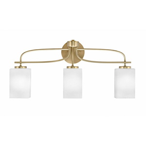 Cavella - 3 Light Bath Bar-11.75 Inches Tall and 25.75 Inches Length