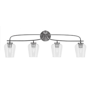 Cavella - 4 Light Bath Bar-11.5 Inches Tall and 36.75 Inches Length