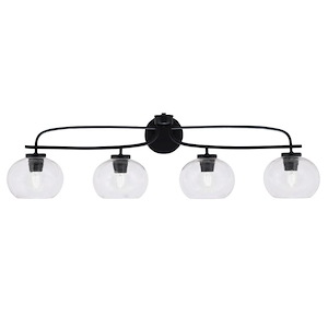 Cavella - 4 Light Bath Bar-10.5 Inches Tall and 39 Inches Length