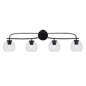 Cavella - 4 Light Bath Bar-10.5 Inches Tall and 37.75 Inches Length
