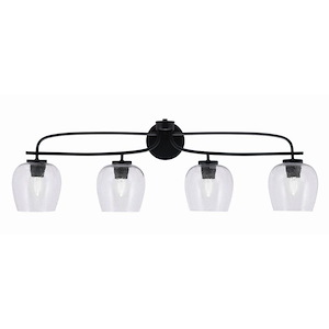 Cavella - 4 Light Bath Bar-11.5 Inches Tall and 38 Inches Length