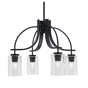 Cavella - 4 Light Down Chandelier-15.75 Inches Tall and 23.25 Inches Wide