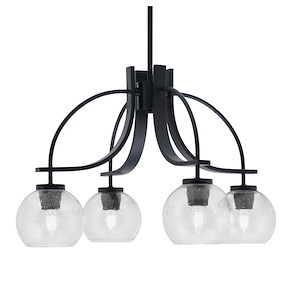 Cavella - 4 Light Down Chandelier-14.75 Inches Tall and 25 Inches Wide