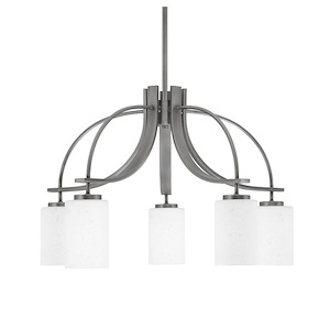 Cavella - 5 Light Down Chandelier-16.5 Inches Tall and 25 Inches Wide