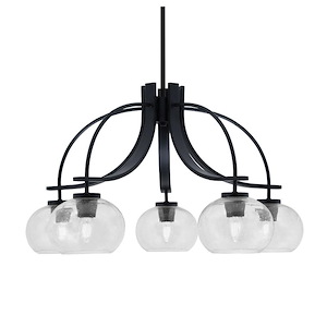 Cavella - 5 Light Down Chandelier-15.75 Inches Tall and 28 Inches Wide
