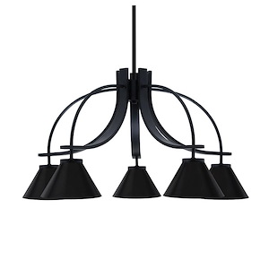 Cavella - 5 Light Down Chandelier-15.5 Inches Tall and 29 Inches Wide
