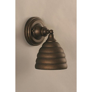 One Light Wall Sconce-8 Inches Wide by 9 Inches High