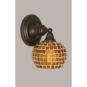 Any - 1 Light Wall Sconce-9 Inches Tall and 6 Inches Wide