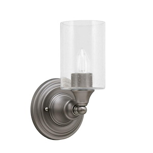 1 Light Wall Sconce-10.5 Inches Tall and 4 Inches Wide