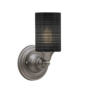 1 Light Wall Sconce-10.75 Inches Tall and 4 Inches Wide