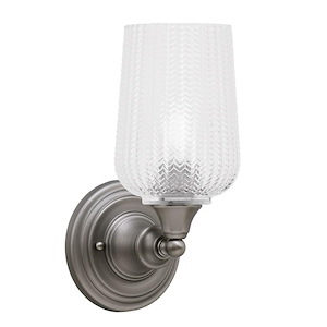 1 Light Wall Sconce-11.75 Inches Tall and 5 Inches Wide