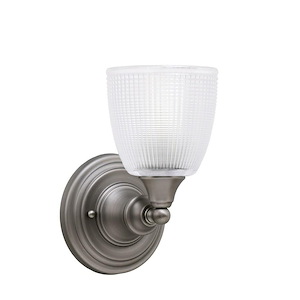 1 Light Wall Sconce-9.25 Inches Tall and 5 Inches Wide