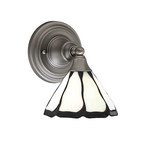 1 Light Wall Sconce-9 Inches Tall and 7 Inches Wide