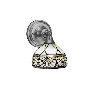 Any - 1 Light Wall Sconce-9 Inches Tall and 7.25 Inches Wide