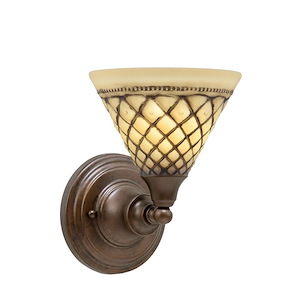Any - 1 Light Wall Sconce-9.25 Inches Tall and 8 Inches Wide