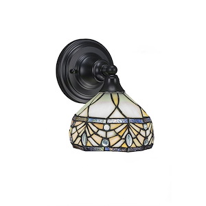 Any - 1 Light Wall Sconce-9 Inches Tall and 7 Inches Wide