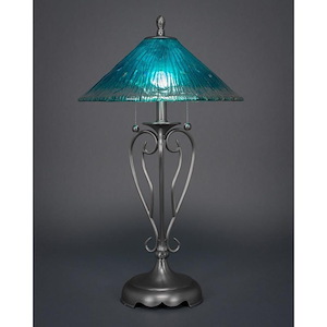 Olde Iron - 2 Light Table Lamp-27 Inches Tall and 16 Inches Wide - 1153998