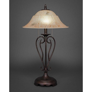 Olde Iron - 2 Light Table Lamp-26.75 Inches Tall and 16 Inches Wide