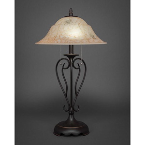 Olde Iron - 2 Light Table Lamp-26.75 Inches Tall and 16 Inches Wide