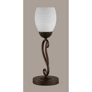 Olde Iron - 1 Light Mini Table Lamp-17.25 Inches Tall and 5 Inches Wide