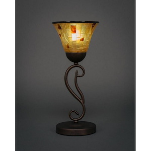 Olde Iron - 1 Light Mini Table Lamp-15.25 Inches Tall and 6.75 Inches Wide