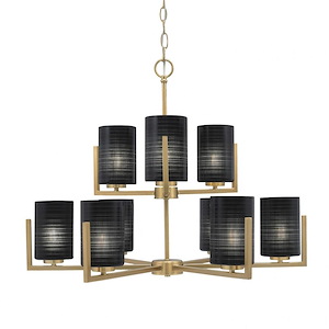 Atlas - 9 Light Up Chandelier-21.75 Inches Tall and 28 Inches Wide - 1291636